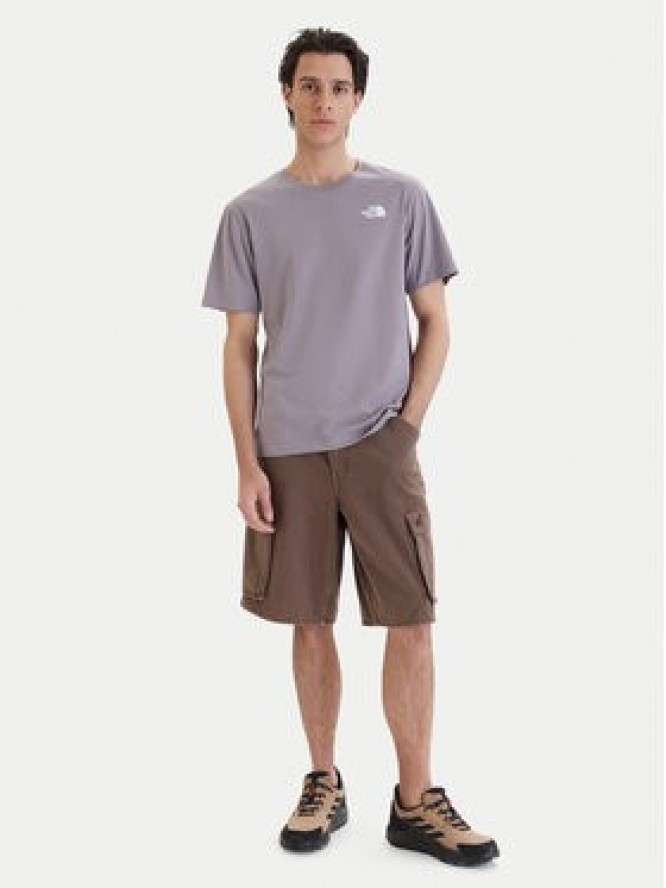 The North Face T-Shirt NSE Box NF0A8GV2 Fioletowy Regular Fit