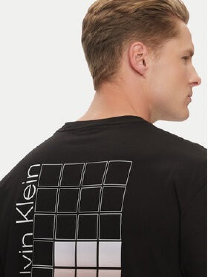 Calvin Klein T-Shirt Ombre Bonded K10K114164 Czarny Regular Fit