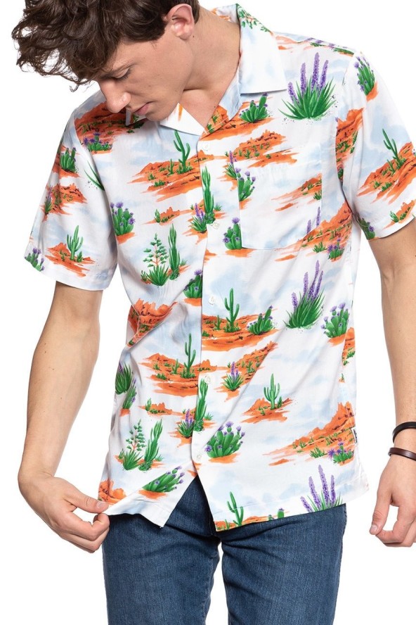 KOSZULA WRANGLER SS RESORT GLOW ORAN W59076H48 112129662