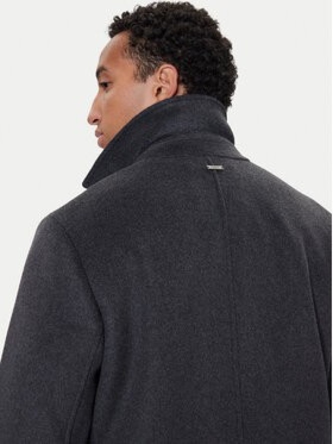 Guess Płaszcz wełniany M4BL3S WGJ82 Szary Slim Fit