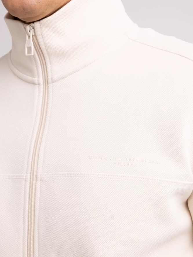 Bluza męska rozpinana ze stójką kremowa Wlador 103