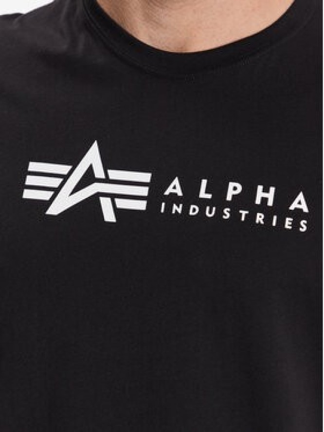 Alpha Industries Komplet t-shirtów Alpha Label 118534 Czarny Regular Fit