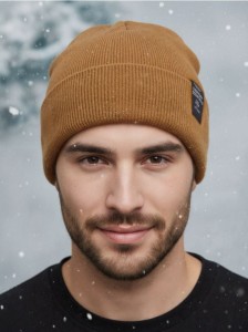 Czapka beanie - beżowy