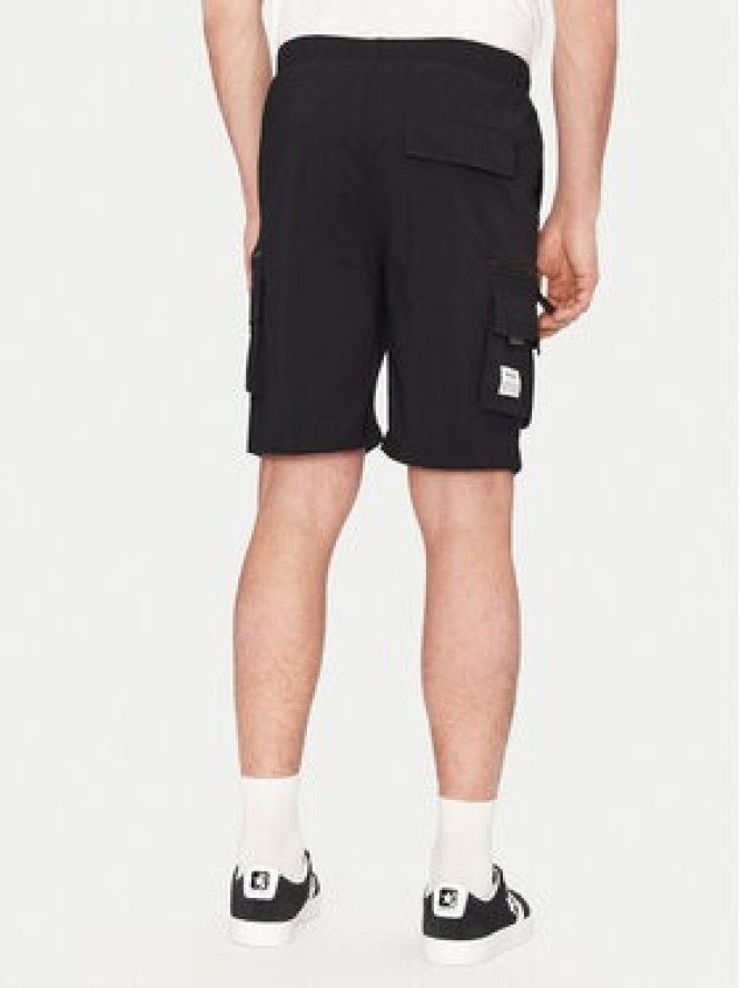 Resteröds Szorty materiałowe Marc 55251 6440 Czarny Regular Fit