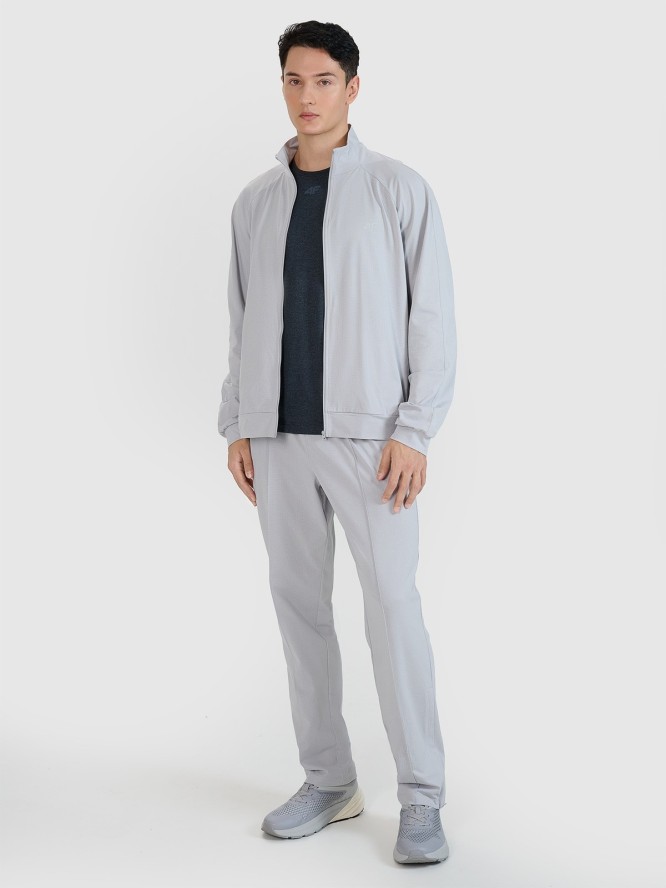 4F Bluza treningowa rozpinana bez kaptura męska - szara S