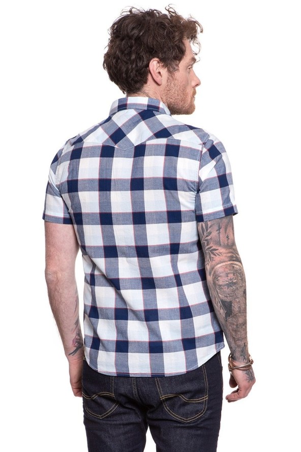 KOSZULA MĘSKA KRÓTKI RĘKAW LEE SS WESTERN BLUEPRINT L640NMLH 112115292