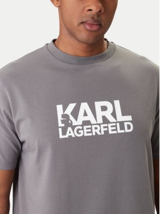 KARL LAGERFELD T-Shirt 755780 561235 Szary Regular Fit