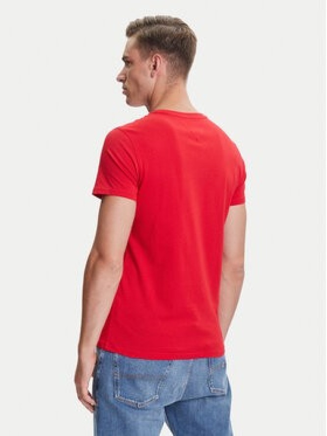 Tommy Jeans T-Shirt DM0DM04411 Czerwony Slim Fit