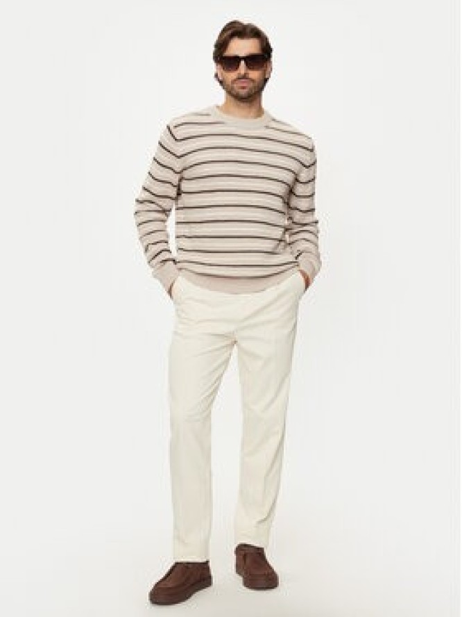 Jack & Jones Sweter Bronx 12264080 Beżowy Regular Fit