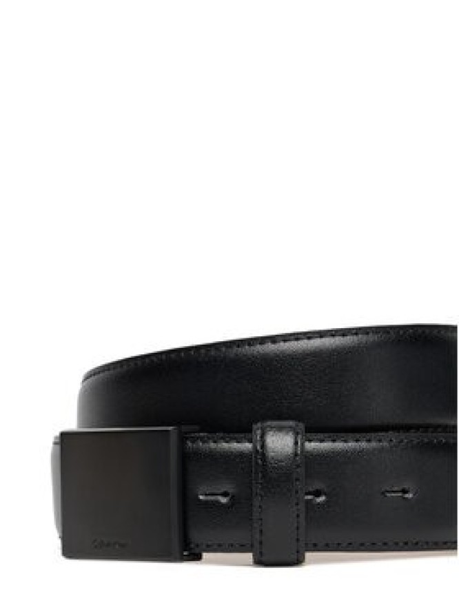 Calvin Klein Pasek Męski Titlecase Plaque Buckle 32Mm LV04D7030G Czarny