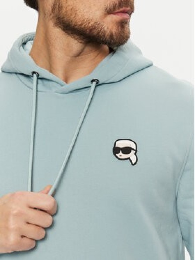 KARL LAGERFELD Bluza 705711 551900 Błękitny Regular Fit