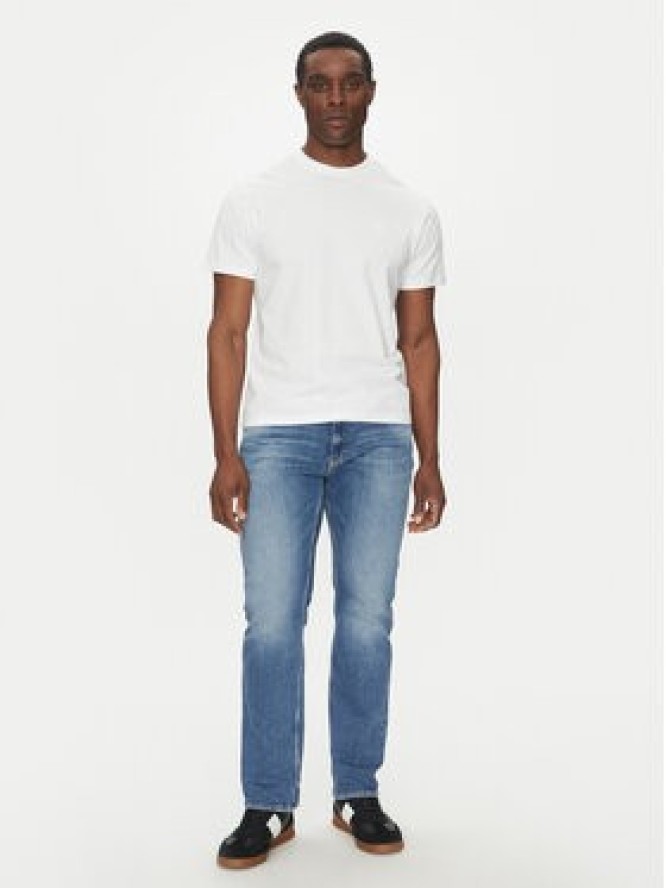 Save The Duck T-Shirt DT1194M BESY20 Biały Regular Fit