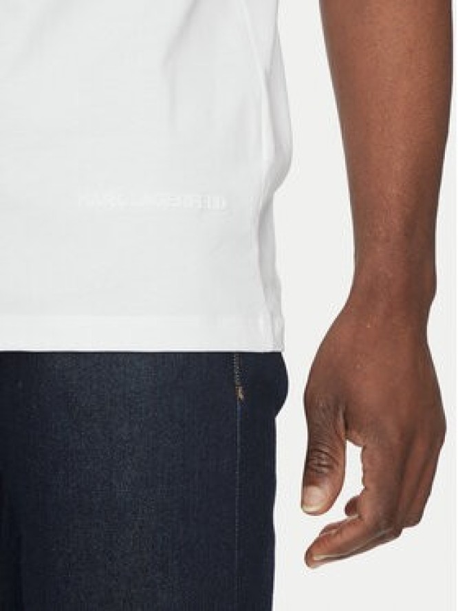 KARL LAGERFELD T-Shirt 755240 552225 Biały Oversize