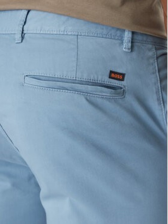 BOSS Chinosy Chino_Slim 50510933 Niebieski Slim Fit