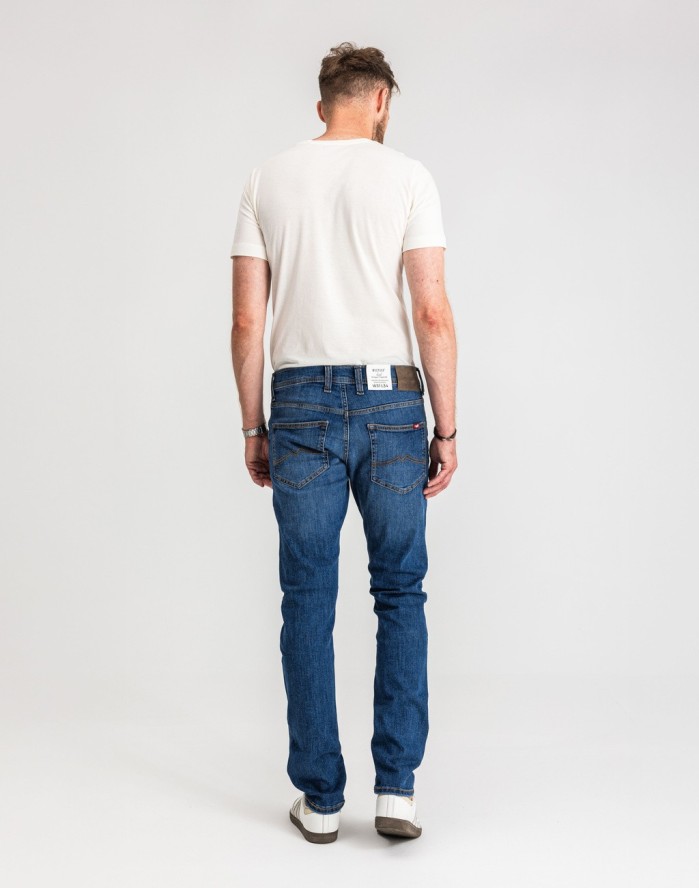 Męskie Spodnie Jeansowe Mustang Style Oregon Tapered Denim Blue 1017123 5000 782