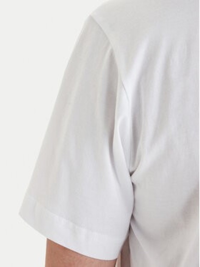 Versace Jeans Couture T-Shirt 80GAHT05 CJ00T Biały Regular Fit