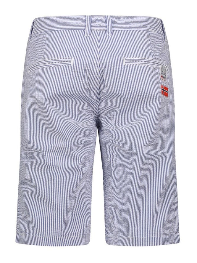 Geographical Norway Bermudy "Porto" w kolorze niebieskim rozmiar: S