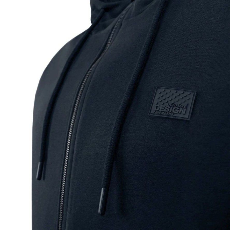 Męska Bluza Dresowa z Kapturem - PAKO JEANS - Granatowa