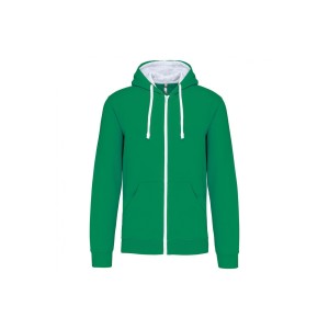Bluza z kapturem z kontrastowym zamkiem błyskawicznym Kariban