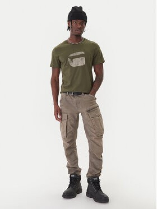 G-Star Raw T-Shirt Finger Print Burger D26041-C506 Biały Regular Fit