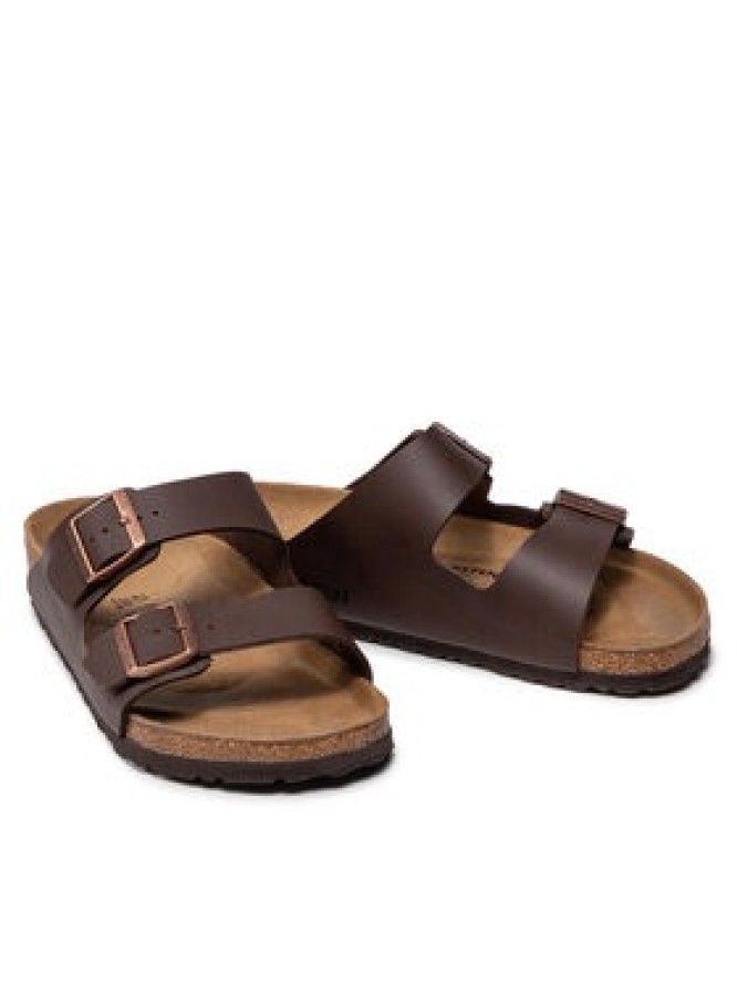 Birkenstock Klapki Arizona Birko-Flor 0051701 Brązowy