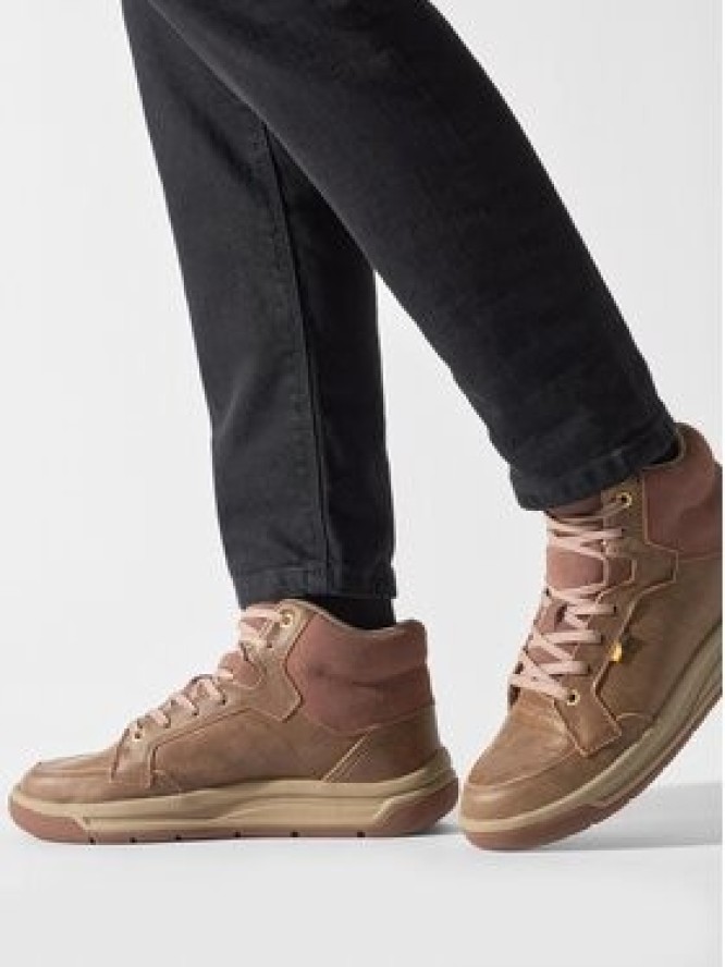 CAT Footwear Trzewiki Apa Cush Mid P725849 Brązowy