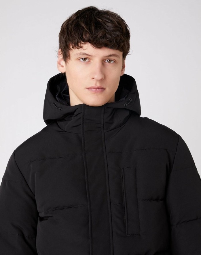 KURTKA MĘSKA PUCHOWA WRANGLER THE BODYGUARD BLACK W4C8WW100 112129105