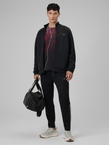 4F Spodnie treningowe szybkoschnące męskie - czarne S