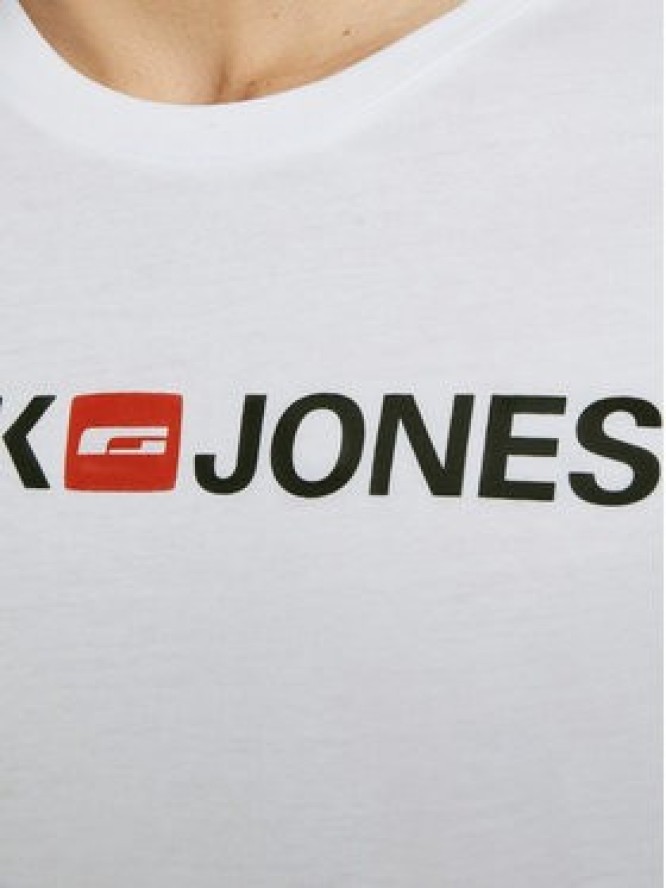 Jack & Jones T-Shirt Corp Logo 12137126 Biały Slim Fit