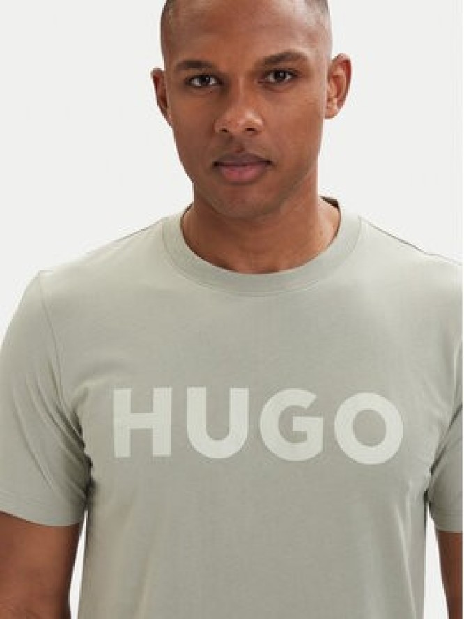 HUGO T-Shirt Dulivio 50467556 Zielony jasny Regular Fit