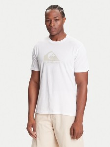 Quiksilver T-Shirt Ev Comp Logo EQYZT08182 Biały Regular Fit