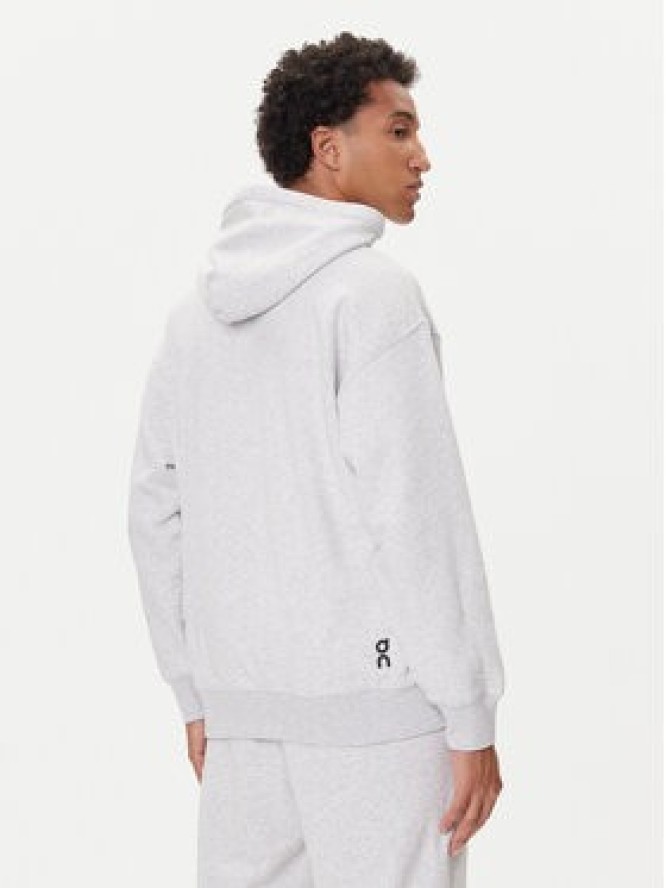 On Bluza Club Hoodie 1ME1003 Szary Relaxed Fit