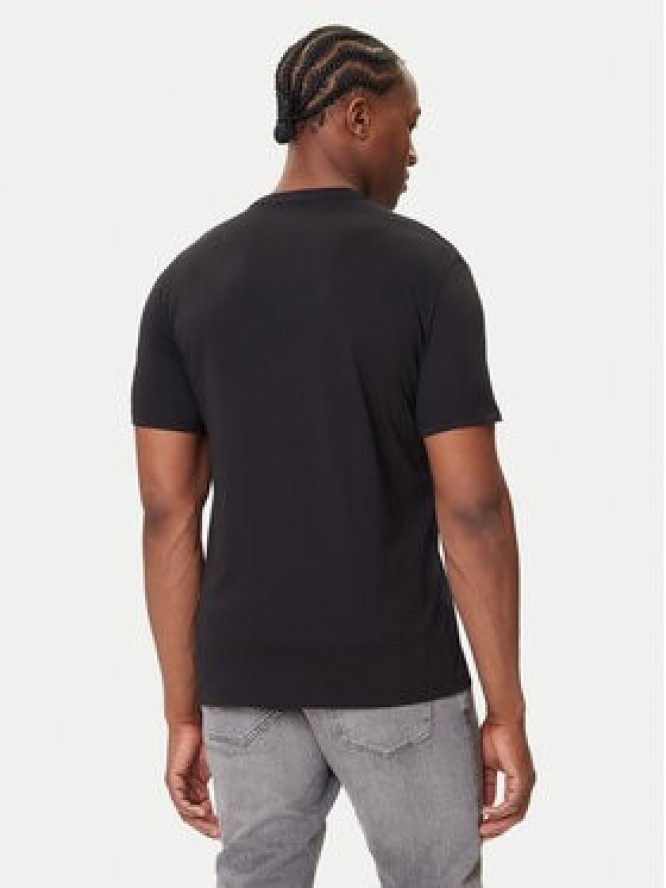 Calvin Klein Jeans T-Shirt Glitched Logo LV04RC858G Czarny Regular Fit
