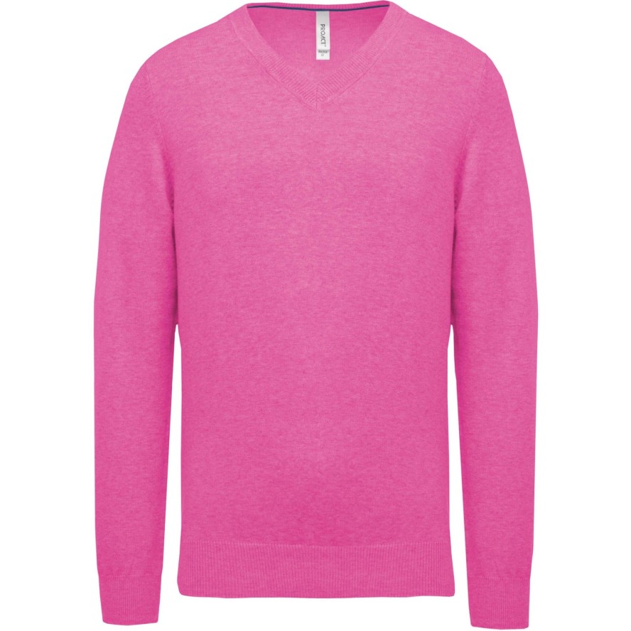 Sweter z dekoltem w serek Kariban Premium