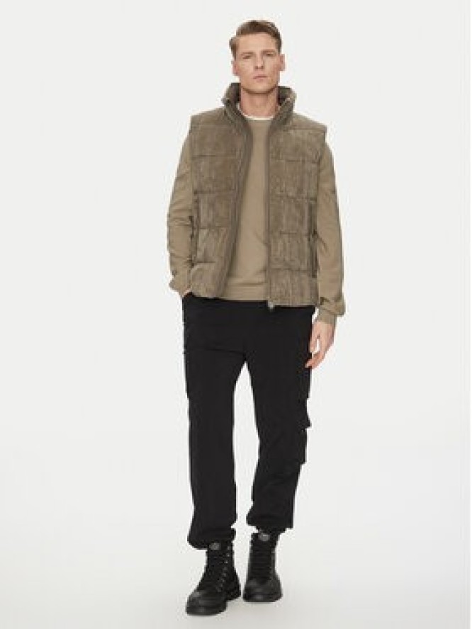 Save The Duck Bezrękawnik D81438M VELY19 Beżowy Regular Fit