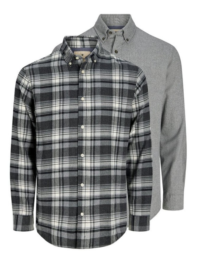 Jack & Jones Komplet koszul Blubarkley 12294328 Szary Regular Fit