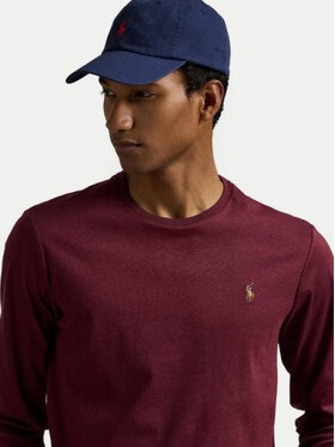 Polo Ralph Lauren Longsleeve 710760121037 Bordowy Slim Fit