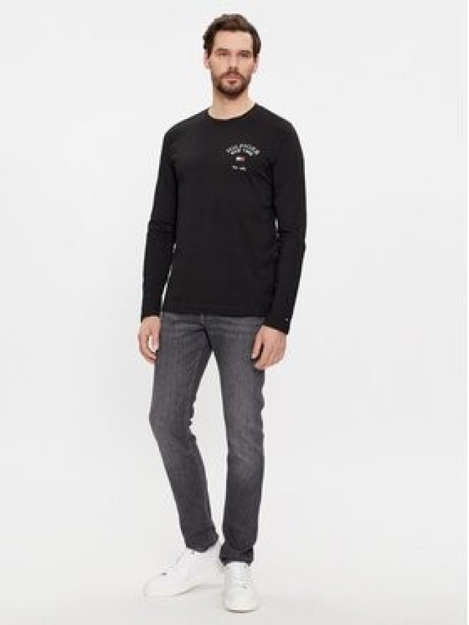 Tommy Hilfiger Longsleeve Arch Varsity MW0MW34252 Czarny Regular Fit