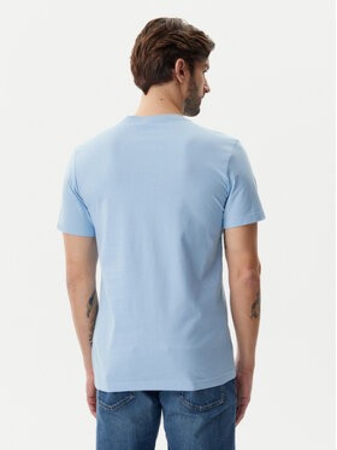 Calvin Klein Jeans T-Shirt Serif Box Graphic J30J327474 Błękitny Regular Fit