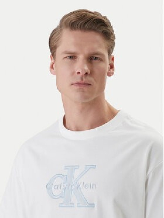 Calvin Klein Jeans T-Shirt LV04RF819G Biały Regular Fit