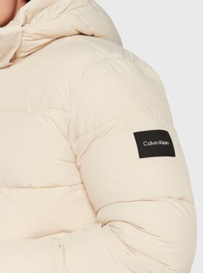 Calvin Klein Kurtka zimowa Crinkle K10K110336 Beżowy Regular Fit
