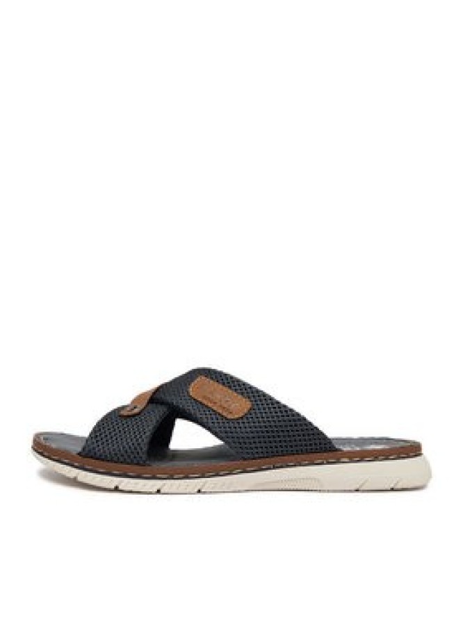 Rieker Klapki CEO-21340-14 Granatowy