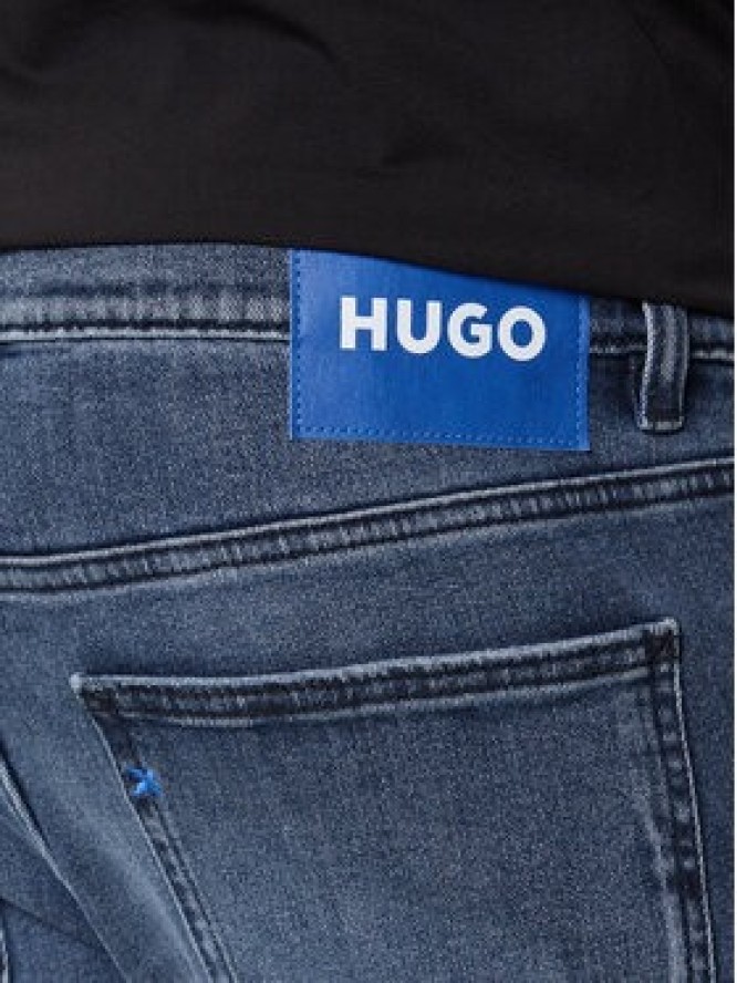 HUGO Jeansy Zane 50541551 Granatowy Extra Slim Fit