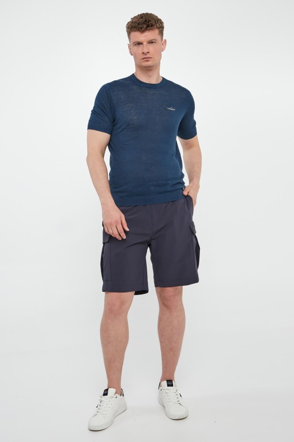 T-shirt męski lniany AERONAUTICA MILITARE