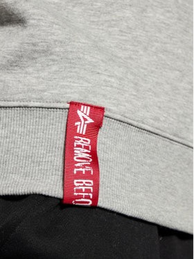 Alpha Industries Bluza Basic Sweater 178302 Szary Regular Fit