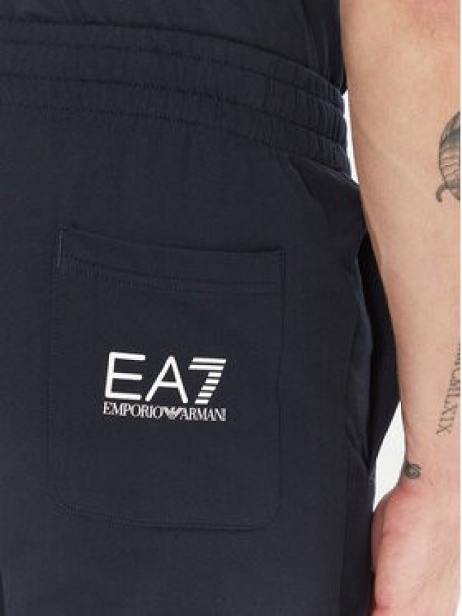 EA7 Emporio Armani Spodnie dresowe 7M000571 AF13512 MB149 Granatowy Regular Fit