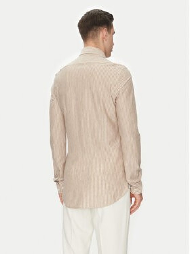 Michael Kors Koszula MK0DS01538 Beżowy Slim Fit