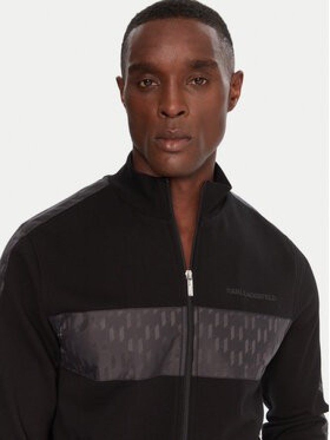 KARL LAGERFELD Bluza 705035 554910 Czarny Regular Fit