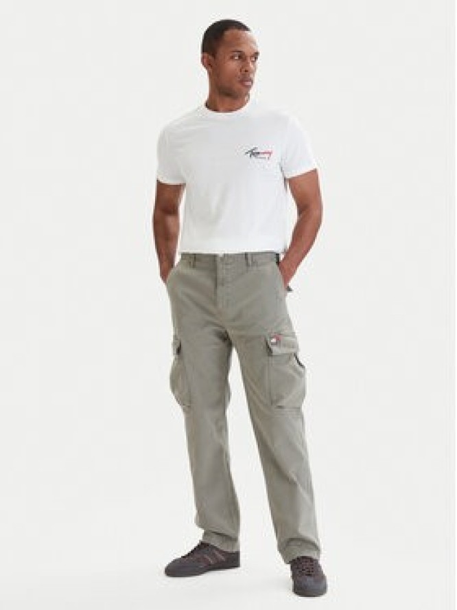 Tommy Jeans Spodnie cargo Otis DM0DM22403 Zielony Regular Fit