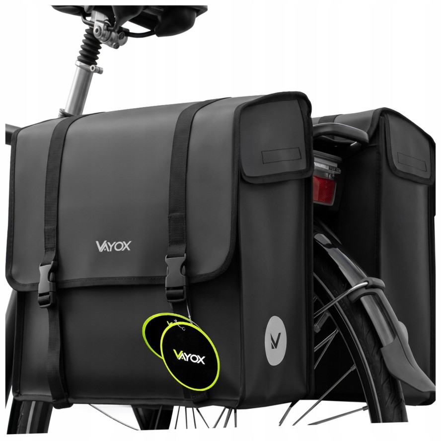 Sakwa rowerowa na bagażnik VAYOX VA0446 podwójna wodoodporna 2x20L